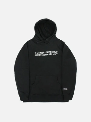 BASIC LOGO 2 HOODIE - BLACK