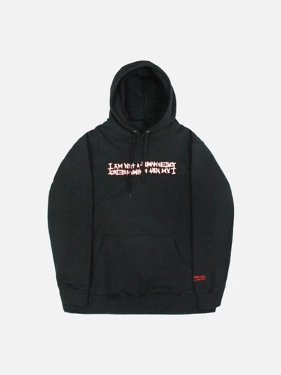 RED BASIC LOGO 2 HOODIE - BLACK
