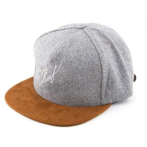 WOOL SCRIPT STRAPBACK-GRY