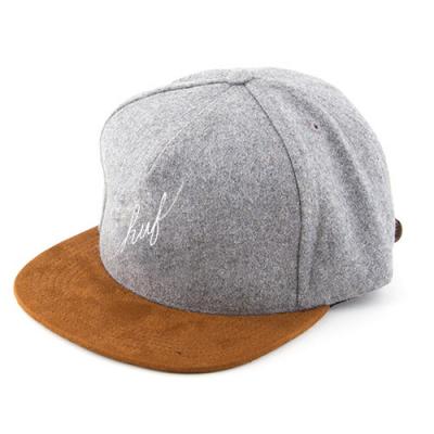 WOOL SCRIPT STRAPBACK-GRY