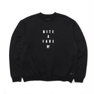BITEAFAKE CREWNECK-BLACK
