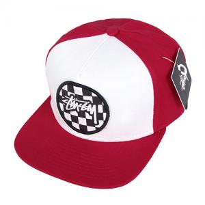 CHECKER LOGO CAP-RED