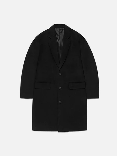 OVERSIZE CHESTERFIELD COAT FA [BLACK](FAVJ01)