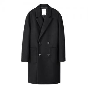 GENTLEMAN SHOULDER DROP COAT awa065 - BLACK