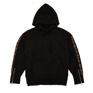 OVR16E2003-ESSAY.2 CAMO TAPING BLACK HOODIE