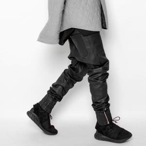 2016FW TWIST JOGGER PANTS COATED BLACK