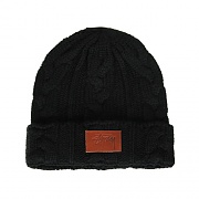 MATTHEW CABLE BEANIE-BLACK