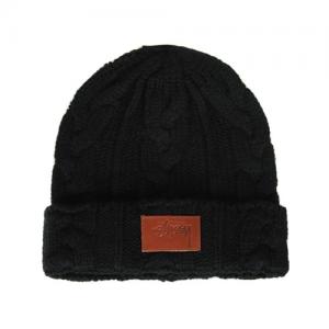 MATTHEW CABLE BEANIE-BLACK