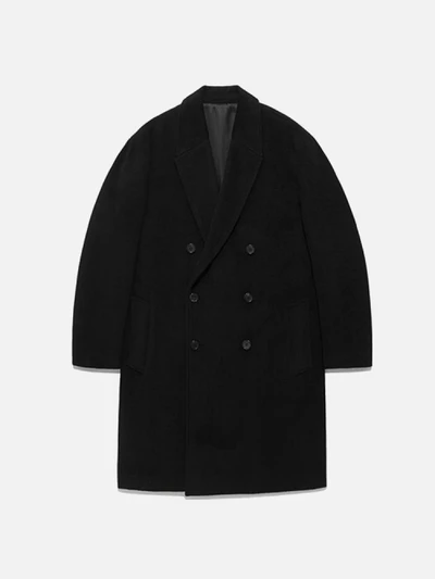 OVERSIZE DOUBLE CHESTERFIELD COAT FA [BLACK](FAVJ08)