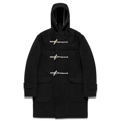 LONG DUFFLE COAT FA [BLACK](FAVJ05)