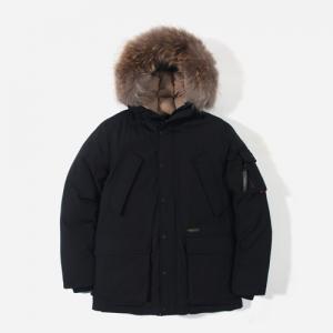 FW 덕 다운 울버린 파카-BLACK