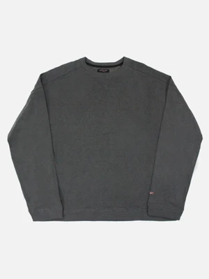 [NAMEOUT] BASIC OVERSIZED CREWNECK SWEATSHIRTS - CHARCOAL