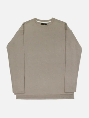 [NAMEOUT] BASIC OVERSIZED SLEEVE T - ASH