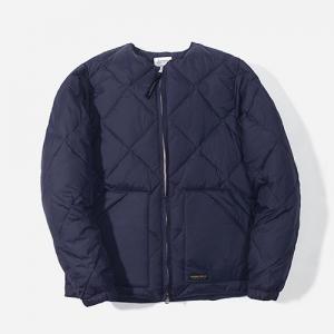 FW 덕 다운 노칼라 자켓-NAVY