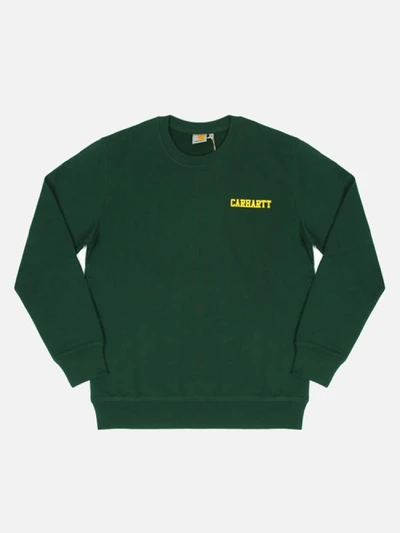 (I022070)COLLEGE SCRIPT SWEATSHIRT-CONIFER