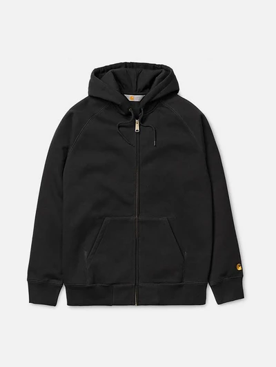 체이스 후드집업 자켓(I015898) BLACK/GOLD
