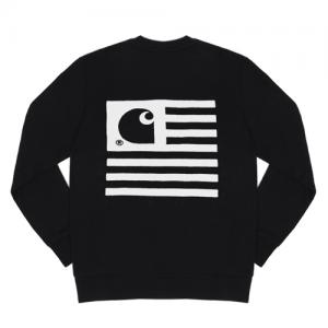 (I019966) STATE FLAG SWEATSHIRT-BLK/WHT