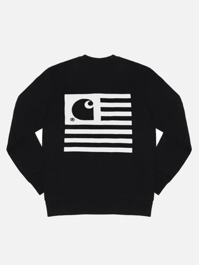 (I019966) STATE FLAG SWEATSHIRT-BLK/WHT