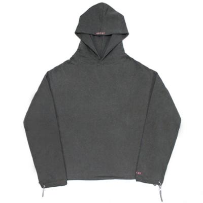 CROPPED HOODY - CHARCOAL