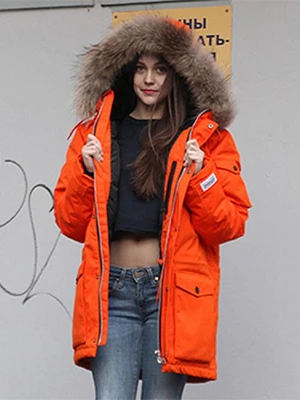 N3B DOWN PARKA-ORANGE