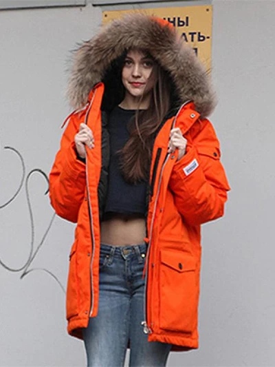 N3B DOWN PARKA-ORANGE