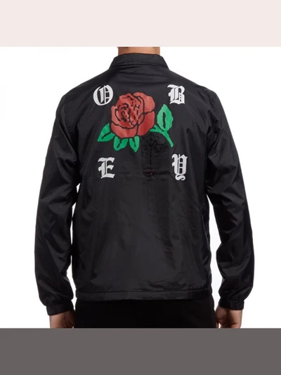 (121800237)SPIDER ROSE GRAPHIC JKT-BLK