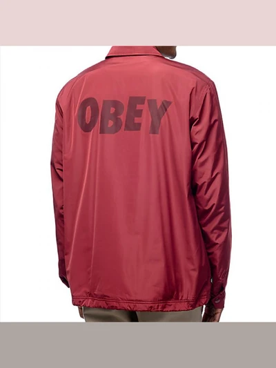 (121800214)BAKER GRAPHIC JACKET-BURGUNDY