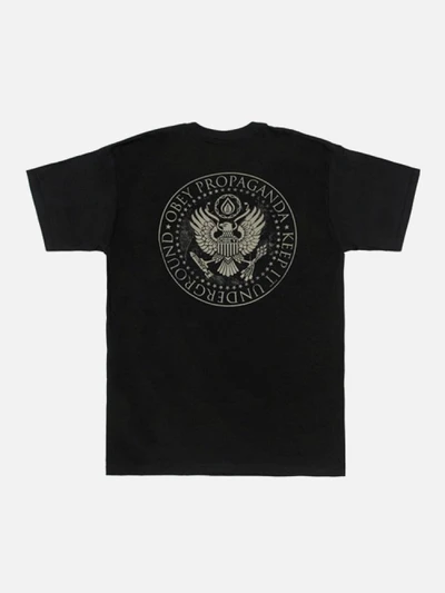 (163081296)OIL EAGLE TEE-BLK