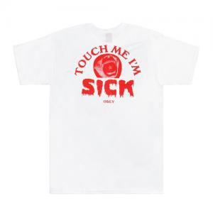 (163081342)TOUCH ME IM SICK TEE-WHT