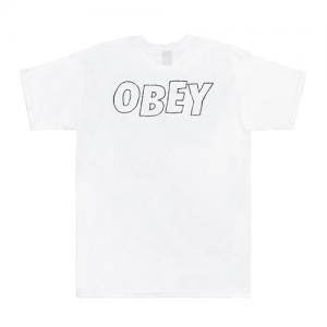 (163081319)OBEY LO-FI  TEE-WHT