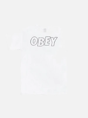 (163081319)OBEY LO-FI  TEE-WHT