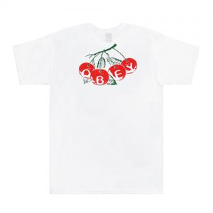 (163081220)CHERRIES TEE-WHT