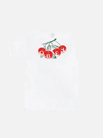 (163081220)CHERRIES TEE-WHT