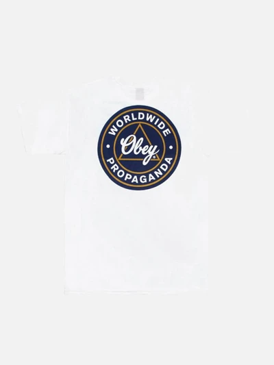 (163081301)OBEY WORLDWIDE PROPAGANDA TEE-WHT