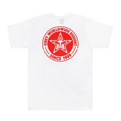 (163081302)PASTE STAR TEE-WHT