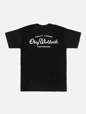 (163081303)QUALITY DISSENT PRPGNDA TEE-BLK