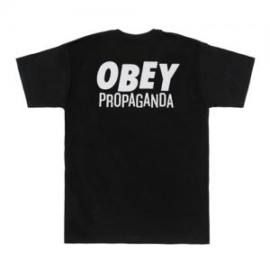 (163081340)JUMBLED UP PROPAGANDA TEE-BLK