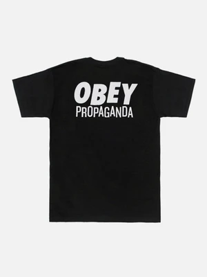 (163081340)JUMBLED UP PROPAGANDA TEE-BLK