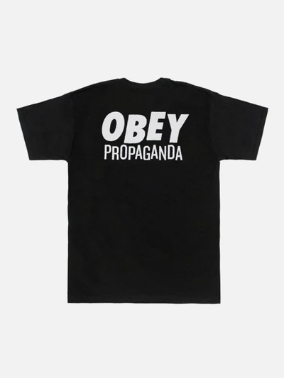 (163081340)JUMBLED UP PROPAGANDA TEE-BLK