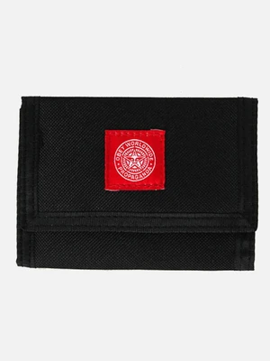 (100310080)REVOLT RED TRI-FOLD WALLET-BLK