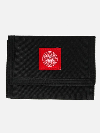 (100310080)REVOLT RED TRI-FOLD WALLET-BLK