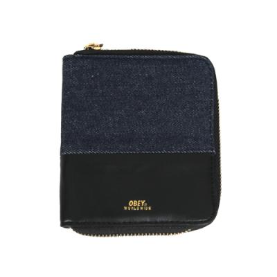 (100310093)GENTRY DENIM ZIP AROUND WALLET-BLK