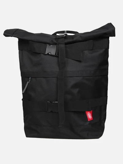 (100010076)REVOLT RED ROLLTOP BAG-BLK