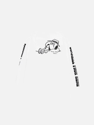 SPIKE DOWNHILL L/S TEE-WHT