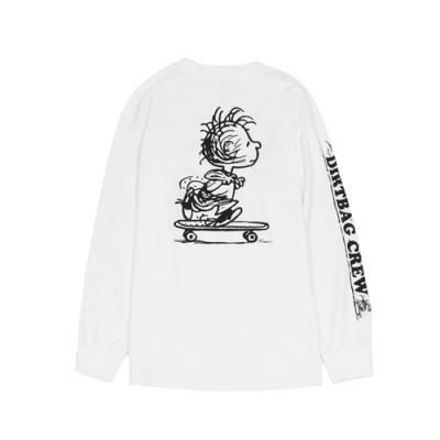 PIGPEN L/S TEE-WHT