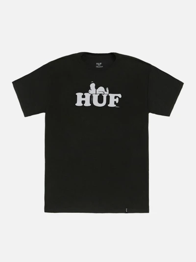 HUF X SNOOPY TEE-BLK