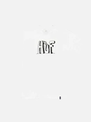 SPIKE HUF BLOCK LETTERS TEE-WHT