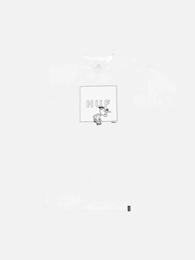 SNOOPY BOX LOGO TEE-WHT