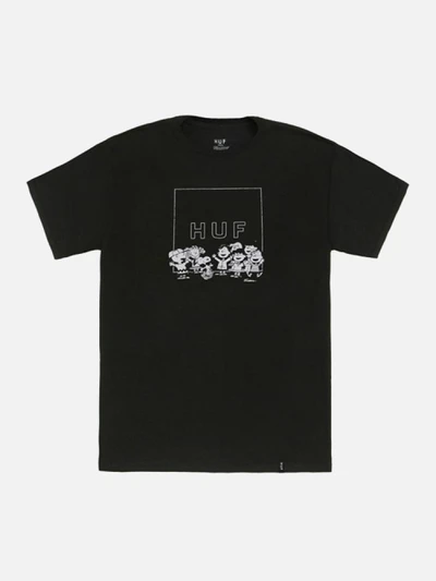 PEANUTS GANG BOX LOGO TEE-BLK