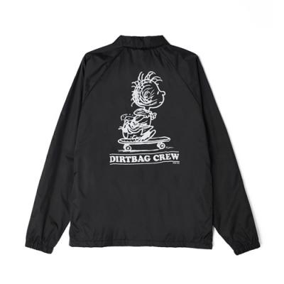 HUF X PIGPEN COACHS JACKET-BLK
